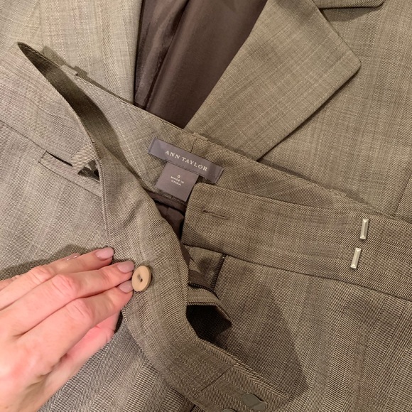 Ann Taylor: One-Button Blazer and Straight Pant - Picture 5 of 6